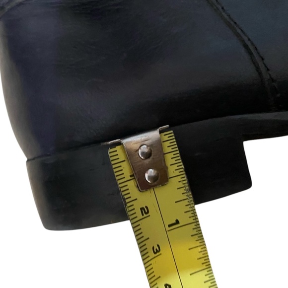 Franco Sarto dark navy blue leather booties. Sz 37.5 - Picture 10 of 16